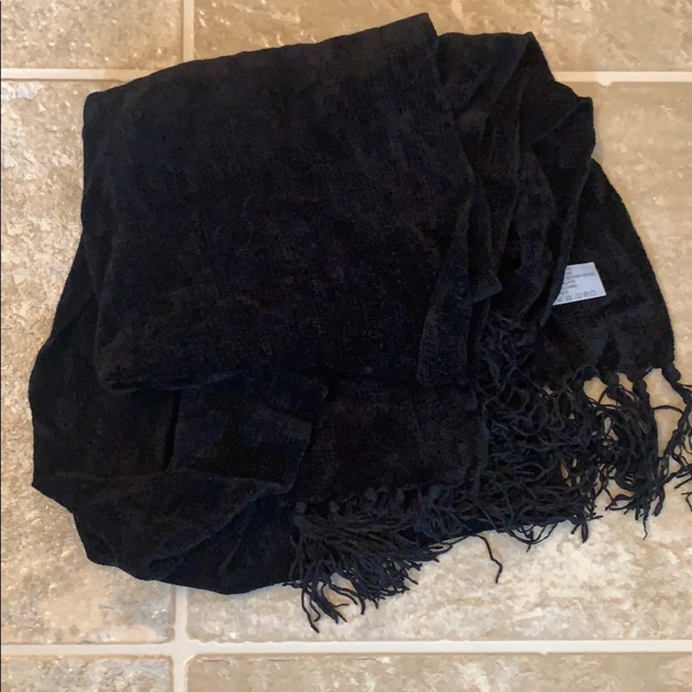 Black Velvet long scarf